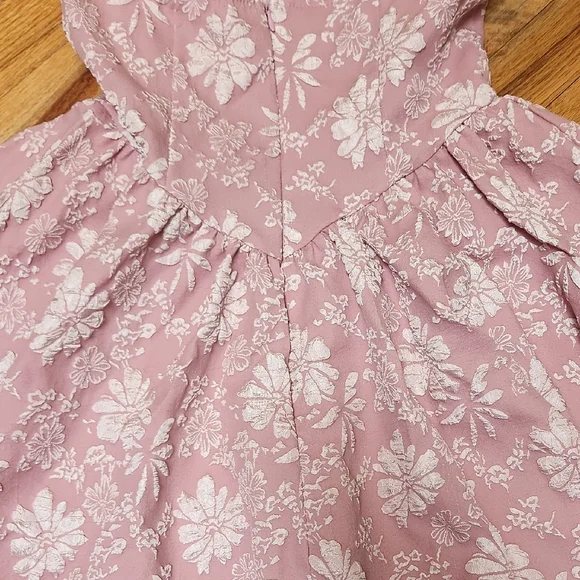SHEIN Pink Floral Kids Dress - Picture 3 of 5
